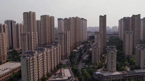 Urban High-Rise Skyline in China Stock Footage 328521853
