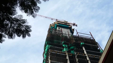 Urban house construction. Stock Footage 67088790
