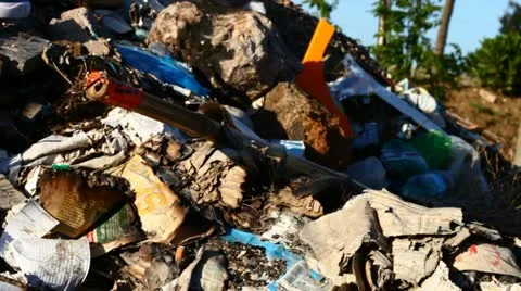 Urban illegal dump Stock Footage 10902147