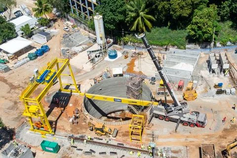 Urban Infrastructure Construction Site Stock Photos