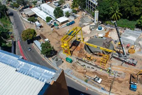 Urban Infrastructure Construction Site Stock Photos