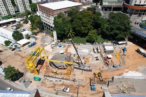 Urban Infrastructure Construction Site Stock Photos