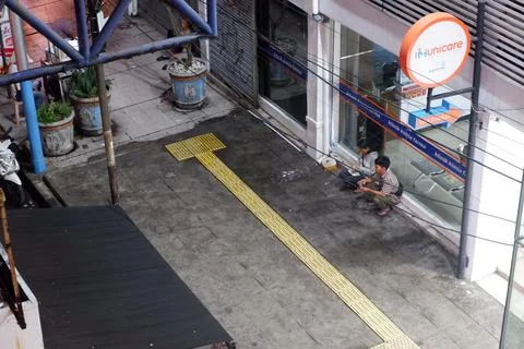 Urban Intersection: Texture and Transition Stock Photos