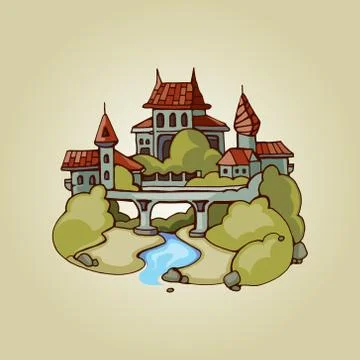 Urban landscape Stock Illustration