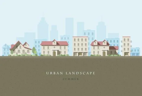 Urban Landscape Stock Illustration