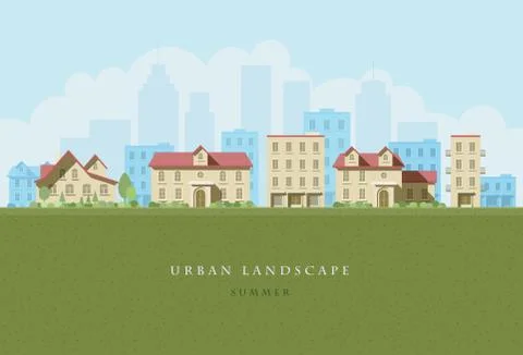 Urban Landscape Stock Illustration