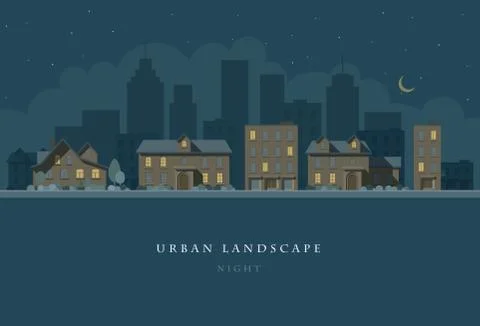 Urban Landscape Stock Illustration