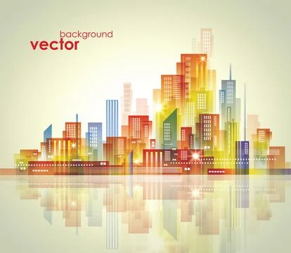 Urban landscape Stock Illustration