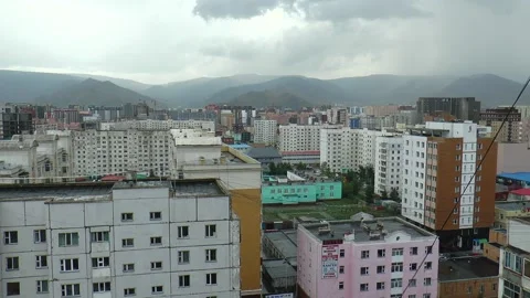 The urban landscape of Ulaanbaatar. Stock Footage 165690541