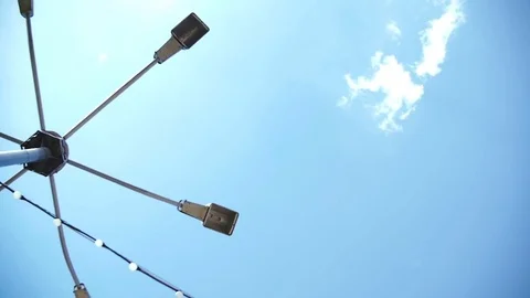 Urban lighting lantern. Stock Footage 76919594