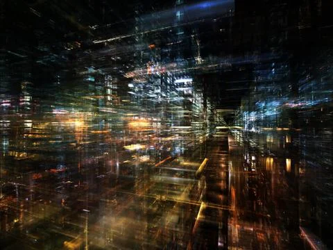 Urban Lights Illustrazione stock
