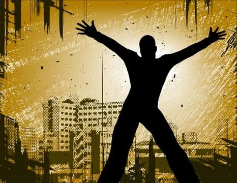 Urban man Stock Illustration