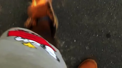 Urban man walking 'gangsta' newyork Stock Footage