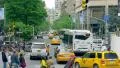Urban Manhattan busy street traffic New York City NYC cars pedestrians day 4k or 4k+ Resolution