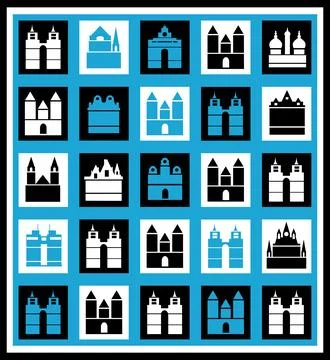 Urban mosaic Stock Illustration