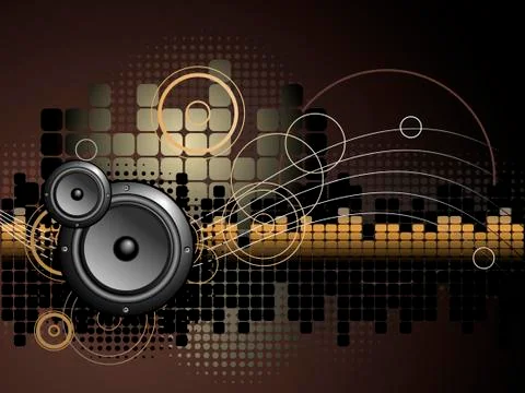Urban Music Background Stock Illustration