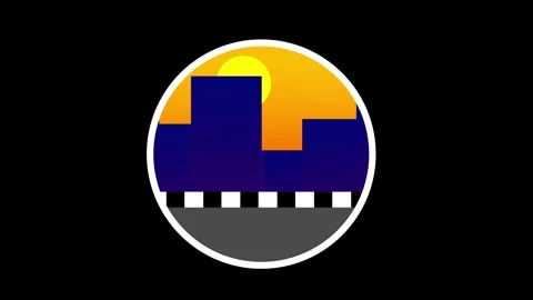 Urban Night Icon Stock Footage 335633091