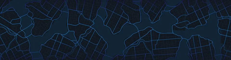 Urban night plan layout. Vector illustration. Stock Illustration
