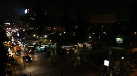 Urban night time lapse Stock Footage 33545455