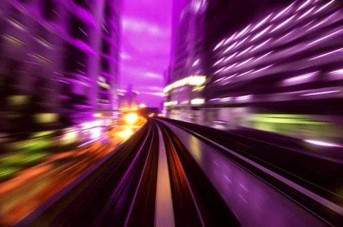 Urban night traffics Stock Photos