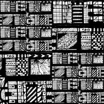 Urban Patchwork Seamless Pattern Expressive geometric seamless pattern bac... Stock Photos