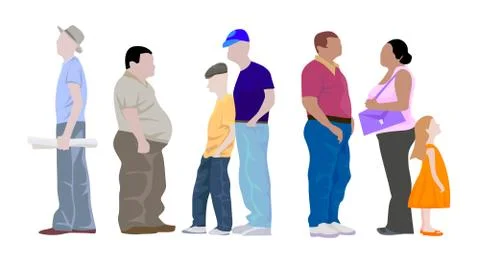 Urban People Set Stock Illustration