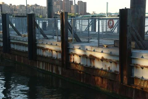 An urban pier Stock Photos