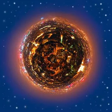Urban planet Stock Illustration