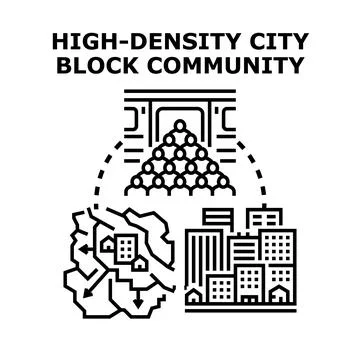 Urban planning and community development concept illustration Stock Illustration