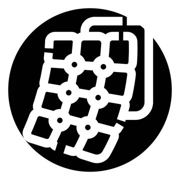 Urban planning network grid system connecting infrastructure Ilustración de archivo