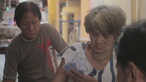 Urban poor community in Sta. Mesa, Manila Stock Footage 230090573