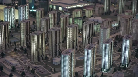 Urban project, urban district project, building layout Stock Footage 262149266