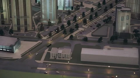 Urban project, urban district project, building layout, city project Stock Footage 262149594