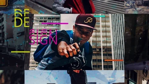 Urban Promo Slideshow After Effects stock