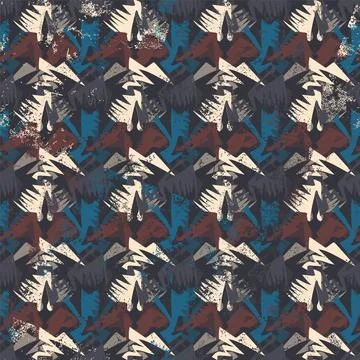 Urban psychedelic abstract vector pattern Stock Illustration