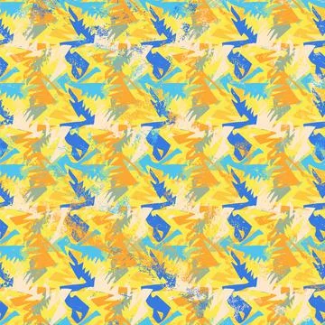 Urban psychedelic abstract vector pattern Illustrazione stock