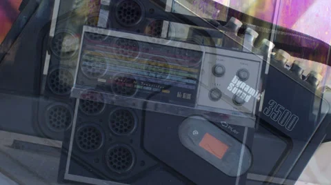 Urban radios sequence Stock Footage 34367187