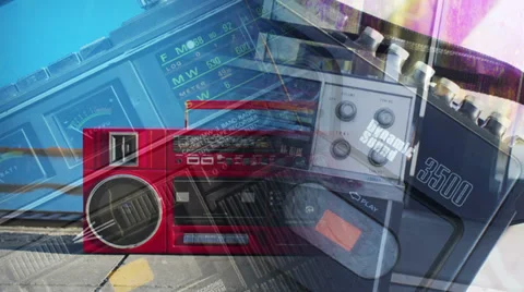 Urban radios sequence Stock Footage 34367314