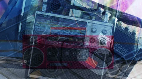 Urban radios sequence Stock Footage 34367389