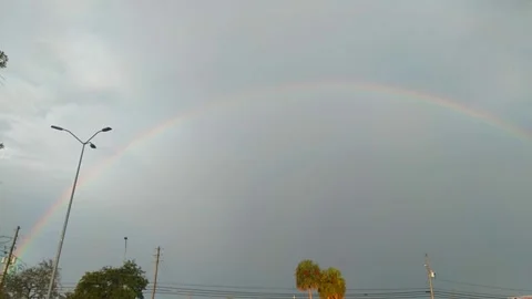 Urban Rainbow Left to Right Stock Footage 246944587