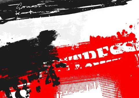 Urban red black grunge typography abstract background イラスト素材