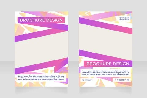 Urban redevelopment program blank brochure design Stock-Illustration