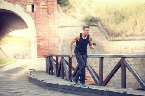 Urban runner Stock Photos
