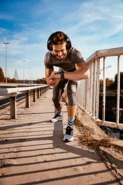 Urban Runner Stockfoto's
