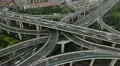 Urban Scene Busy Daily Commuter Elevated People Transit Work Home Day time lapse HD Footage