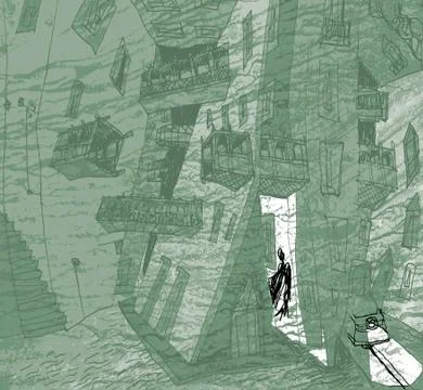 Urban scene Stock Illustration