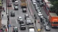 Urban Scene Rush Hour Aerial View Metropolitan Area London Traffic Vehicles Day HD Footage
