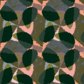 Urban seamless abstract chaotic pattern with shapes Stock Illustration