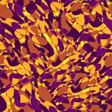 Urban seamless artwork with abstract vector colorful chaotic patterns Stock Illustration