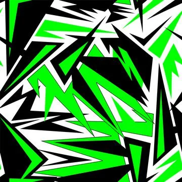 Urban seamless pattern with curved triangle elements 스톡 일러스트